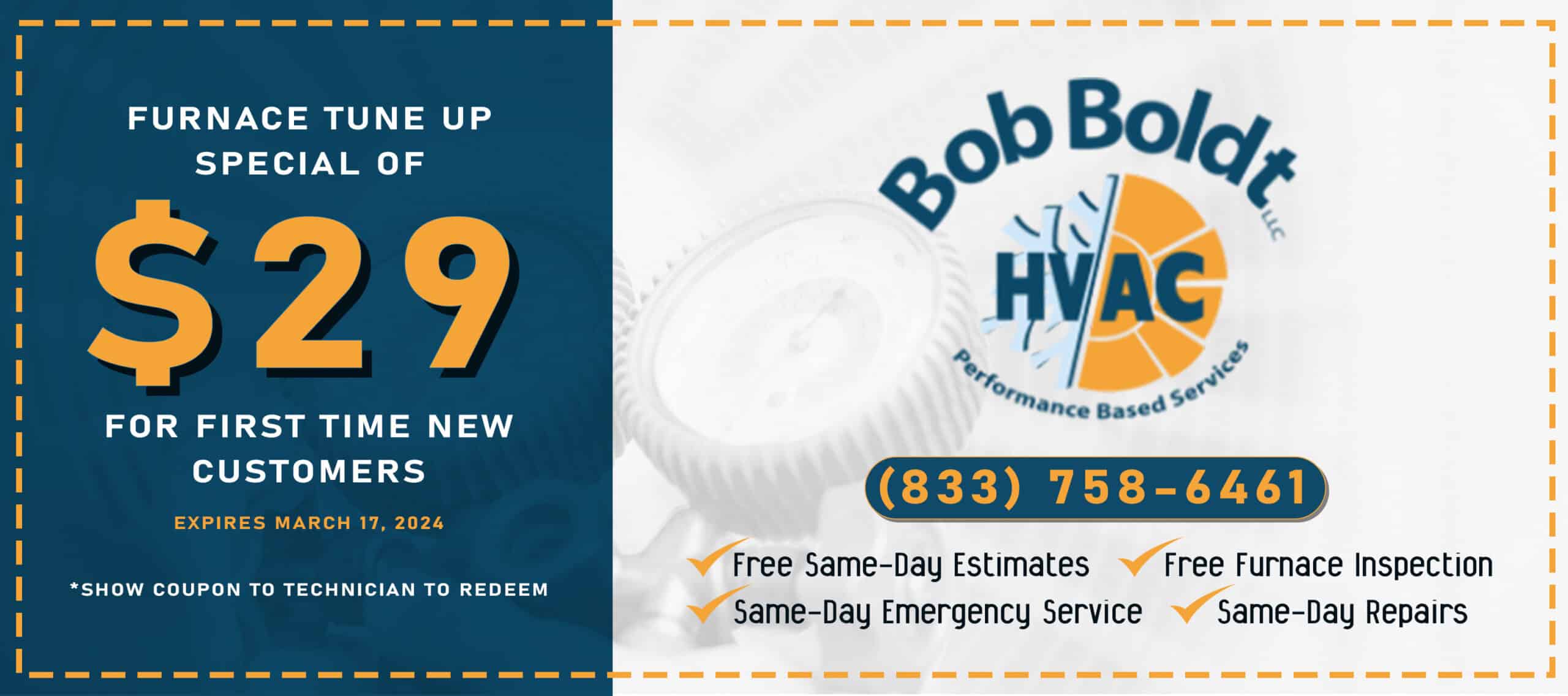 New Furnace Tune Up Offer Discount